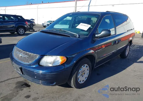 2002 Chrysler Town & Country Lx из США, поврежденный, VIN 2C4GP44372R710785